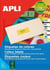 Boite  100 etiquettes jaune multi-usage