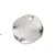 4 Breloques sequins ronds bombés - 15mm - argent pailleté