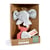 Hochet Elephant et tissus en coton - Doudou et Compagnie - Beige