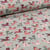 Tissu Jersey Coton Chevaux indiens sur fond Vert pâle