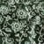 Tissu  Voile de Coton Batik Fleurs Kencana sur fond Vert foncé