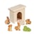 Ferme – Clapieravec 4 lapins - Holztiger