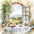 4 serviettes en papier découpage collage 33 cm VUE SUR LA TOSCANE D 108