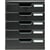 Module de classement Modulo Ecoblack 5 tiroirs fermés - Noir - Exacompta
