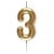 Bougie Or - Chiffre 3