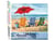 Peinture par Numéro Figured'Art - Chaises à la Plage - Kit de Loisir Créatif DIY Numéro d'Art Complet - 40x50cm sans châssis en bois
