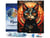 Diamond Painting Broderie Diamant Figured’Art 40x50cm toile tendue sur châssis en bois - diamants carrés - Chat noir Art Déco