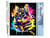 Peinture par Numéro Figured'Art - Chat Splash Pop Art - Kit de Loisir Créatif DIY Numéro d'Art Complet - 40x50cm sans châssis en bois