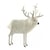 Hansa Peluche Geante Renne Blanc 120 cm H et 100 cm L - Hansa Peluches G antes