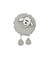 Carte de 2 boutons Mouton à queue Blanc 18mm - Union Knopf Gris Clair