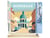 Peinture par Numéro Figured'Art - Affiche Vintage Bordeaux - Kit de Loisir Créatif DIY Numéro d'Art Complet - 40x50cm toile roulée + châssis en bois à monter