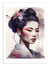 Affiche 50 x 70 cm -  Watercolor Modern Geisha V3 - Chromatic fusion studio