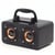 Enceinte Bluetooth Retro Bois Son Subwoofer Puissant Autonomie Longue Durée Beige YONIS
