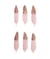 Plumes blanches fantaisies dorées ou argentées 8 cm X 6 pièces - Rico Design Roseor Rose