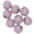 8 Perles rondes - bois rose - 25 mm
