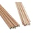 Baguettes rondes en hêtre 12mm ø, sans noeufs, longueur 1 m