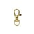 Lot 2 mousquetons sangle 1cm couleur or