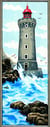 Canevas Pénélope Antique Le phare 25x60cm