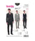Patron Burda 6871 Costume complet et gilet du 44 au 54 taille n°FR 44-54