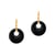 Boucles d'oreilles Blima en pierres Agate noire