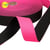 Bobine 20m sangle bicolore réversible 38mm noir/rose fluo