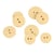 Bouton 2 trous texturé beige clair