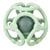 Set 2 balles silicone vert menthe - Nattou