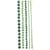 Graine Créative - Bandes de strass adhésifs Vert 5 pièces