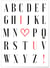 Affiche I love U ! | A3 : 29,7x42cm