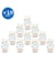 Lot de 10 pelotes COTTON QUICK PRINT de Gründl – 500 g de coton à motifs multicolores certifié Oeko-Tex 198 Blanc