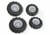 Lot de roues pour rollyJunior et rollyFarmtrac - Rolly Toys - Noir