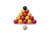 Lot de 16 billes de billard -  57 mm résine - billard anglais - 8 pool - 1001Jouets