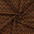 Tissu Milano imprimé Motifs cognac sur fond Noir