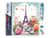 Diamond Painting Broderie Diamant Figured’Art 40x50cm toile entière roulée avec diamants carrés - Paris en fleurs