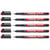 Lot de 5 marqueurs permanents - EDDING - Pointe moyenne 1 mm - Rouge