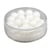 Silk-Bead Perle en verre, 8mm Boîte 18pièces, blanc