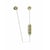 Muvit Kit Piéton Stéréo M2B Semi-intra avec Microphone et Commandes Intégrées Dorée