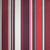 Tissu Toile Cretonne enduit  rayé vertical Nauti sur fond Bordeaux - Au mètre