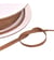 Bobine 50m cordon métallique marron café