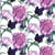 Lot de 4 serviettes en papier découpage collage 33 cm FLEUR VIOLETTE F 708