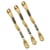 Lot de 3 échevettes 8m DMC Fil à broder mouliné 117 100% coton jaune ocre clair 437