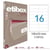Apli 119753 x5 - Etiquettes blanches format 105 x 35 mm - Carnet de 5 boites Réf.119753