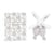 DOUDOU® lapin blanc - Doudou plat - 18 cm - Doudou et Compagnie