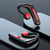 Oreillette Bluetooth Conduction Osseuse Autonomie 12h Distance 15m Siri Intégré Rouge YONIS