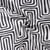 Tissu Jacquard d'ameublement tissé teint Gobi noir sur fond Blanc