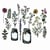 Gabarit de découpe pour machine Sizzix Tim Holtz - Flower Jar - 16 pièces
