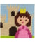 Kit Canevas soudan Un jour je serai une princesse 15 x 15 cm - Com'1 Idée Rose