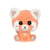 Peluche panda rouge Kawami GIPSY TOYS – 23 cm, yeux brillants et texture douce