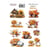 Planche de stickers couleur embelissement Fabrika Decoru BRIGHT AUTUMN 366