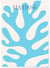 Affiche Matisse 'Feuillage Bleu' – Forme végétale épurée | A3 : 29,7x42cm